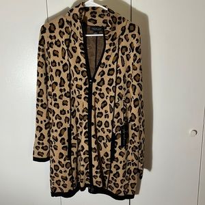 Rachel Zoe Cheetah Print Sweater